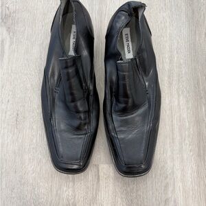 Steve Madden Black Leather Loafers